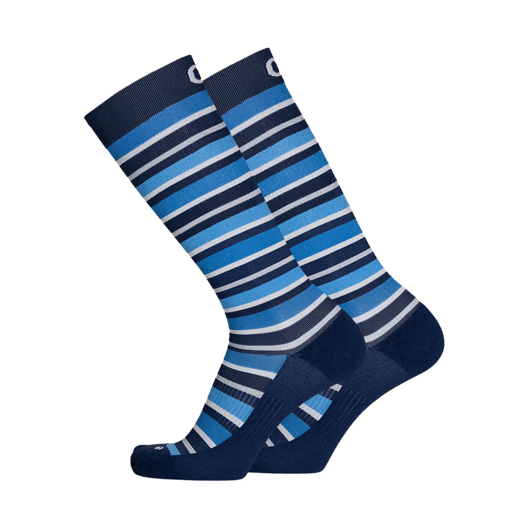 OrthoSleeve blue striped compression socks