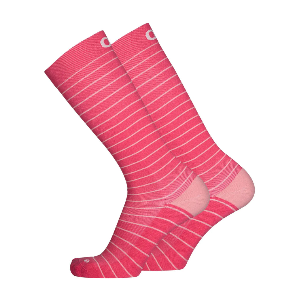 OrthoSleeve pink striped compression socks