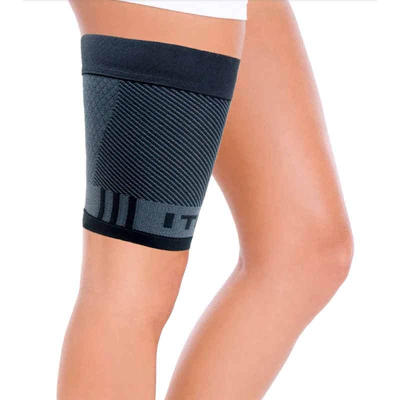 Upper Leg Thigh Brace Support Hamstring Compression Sleeve Pain Relief  Running O